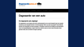 What Dagwaardeautos.nl website looked like in 2020 (4 years ago)