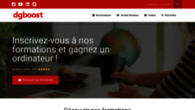 What Dgboost.fr website looked like in 2020 (4 years ago)