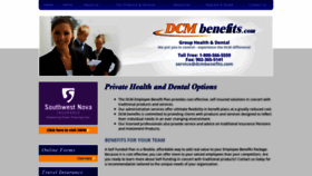 What Dcmbenefits.com website looked like in 2020 (4 years ago)