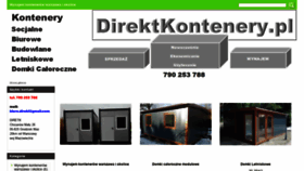 What Direktkontenery.pl website looked like in 2020 (4 years ago)