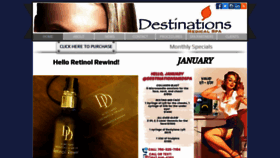 What Destinationsmedspa.com website looked like in 2020 (4 years ago)