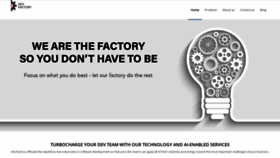 What Devfactory.com website looked like in 2020 (4 years ago)
