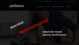What Deflektor.pl website looked like in 2020 (4 years ago)