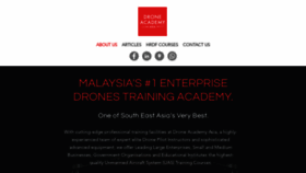 What Droneacademy-asia.com website looked like in 2020 (4 years ago)