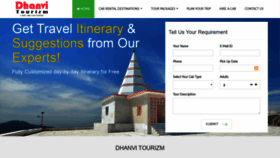 What Dhanvitourism.com website looked like in 2020 (4 years ago)