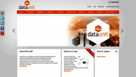 What Dataunit.be website looked like in 2020 (4 years ago)