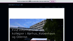 What Danskekollegier.dk website looked like in 2020 (4 years ago)