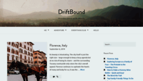 What Driftbound.com website looked like in 2020 (4 years ago)
