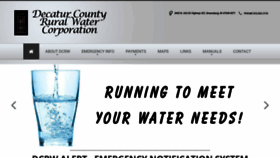 What Decaturcountyruralwater.com website looked like in 2020 (4 years ago)