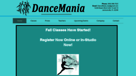 What Dancemaniajax.com website looked like in 2020 (4 years ago)