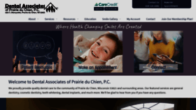 What Dentalassociatespdc.com website looked like in 2020 (4 years ago)