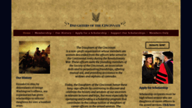 What Daughters1894.org website looked like in 2020 (4 years ago)