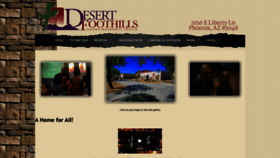 What Desertfoothills.org website looked like in 2020 (4 years ago)