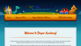 What Diaper.academy website looked like in 2020 (4 years ago)