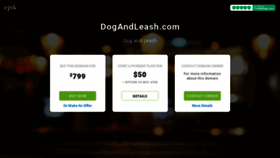 What Dogandleash.com website looked like in 2020 (4 years ago)
