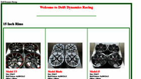 What Driftdynamics.com website looked like in 2020 (4 years ago)
