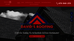 What Davidsroofinginc.com website looked like in 2020 (4 years ago)