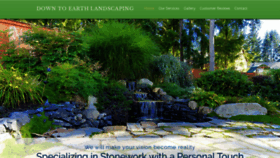 What Downtoearthlandscaping.ca website looked like in 2020 (4 years ago)