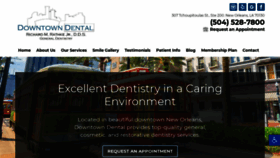 What Downtowndentalneworleans.com website looked like in 2020 (4 years ago)