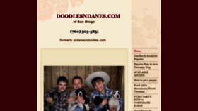 What Doodlesndanes.com website looked like in 2020 (4 years ago)