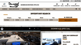 What Denwoodmotors.com website looked like in 2020 (4 years ago)