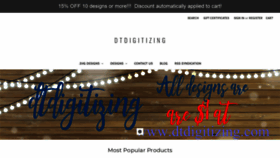 What Dtdigitizing.com website looked like in 2020 (4 years ago)