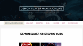 What Demon-slayer-manga.com website looked like in 2020 (4 years ago)