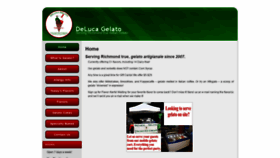 What Delucagelato.com website looked like in 2020 (4 years ago)