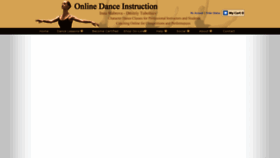 What Danceteachonline.com website looked like in 2020 (4 years ago)
