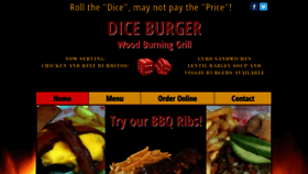 What Diceburger.com website looked like in 2020 (4 years ago)