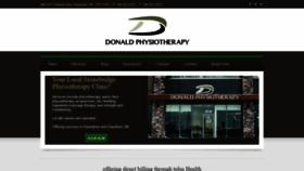 What Donaldphysiotherapy.com website looked like in 2020 (4 years ago)
