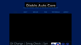 What Diabloautocare.com website looked like in 2020 (4 years ago)