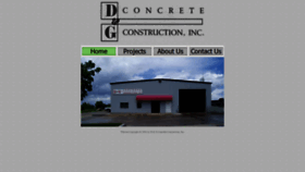 What Dgconcrete.com website looked like in 2020 (4 years ago)