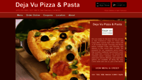 What Dejavupizzapasta.com website looked like in 2020 (4 years ago)