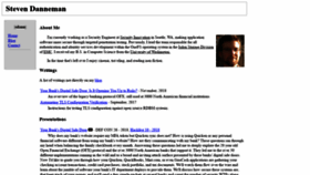 What Danneman.org website looked like in 2020 (6 years ago)