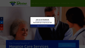 What Divine-hospice.com website looked like in 2020 (4 years ago)