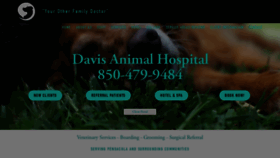 What Davispetvet.com website looked like in 2020 (4 years ago)