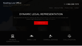 What Dgkeatinglaw.com website looked like in 2020 (4 years ago)