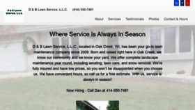 What Dandblawnservice.com website looked like in 2020 (4 years ago)