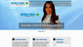 What Drmichelleisrael.com website looked like in 2020 (4 years ago)