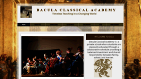What Daculaclassicalacademy.com website looked like in 2020 (4 years ago)