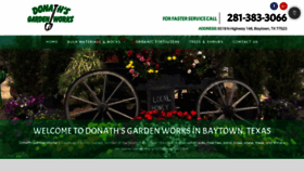 What Donathsgardenworksbaytowntx.com website looked like in 2020 (4 years ago)