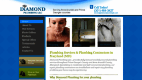 What Diamondplumbingllc.com website looked like in 2020 (4 years ago)