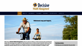 What Decisivewealthmanagement.com website looked like in 2020 (4 years ago)