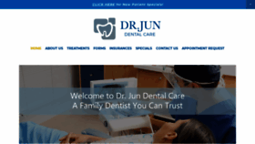 What Drjundentalcare.com website looked like in 2020 (4 years ago)