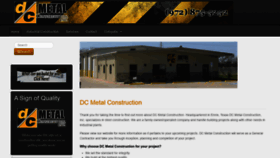 What Dcmetalconstruction.com website looked like in 2020 (4 years ago)