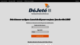 What Dejete.com website looked like in 2020 (4 years ago)