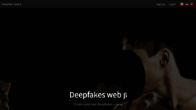 What Deepfakesweb.com website looked like in 2020 (4 years ago)