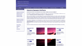 What Depression-chat-rooms.org website looked like in 2020 (4 years ago)