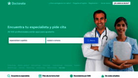 What Doctoralia.cl website looked like in 2020 (4 years ago)